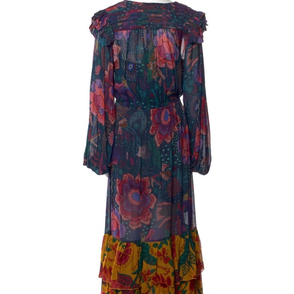 NWT Farm Rio Teal River Creatures Mixed Maxi - Picture 5 of 11
